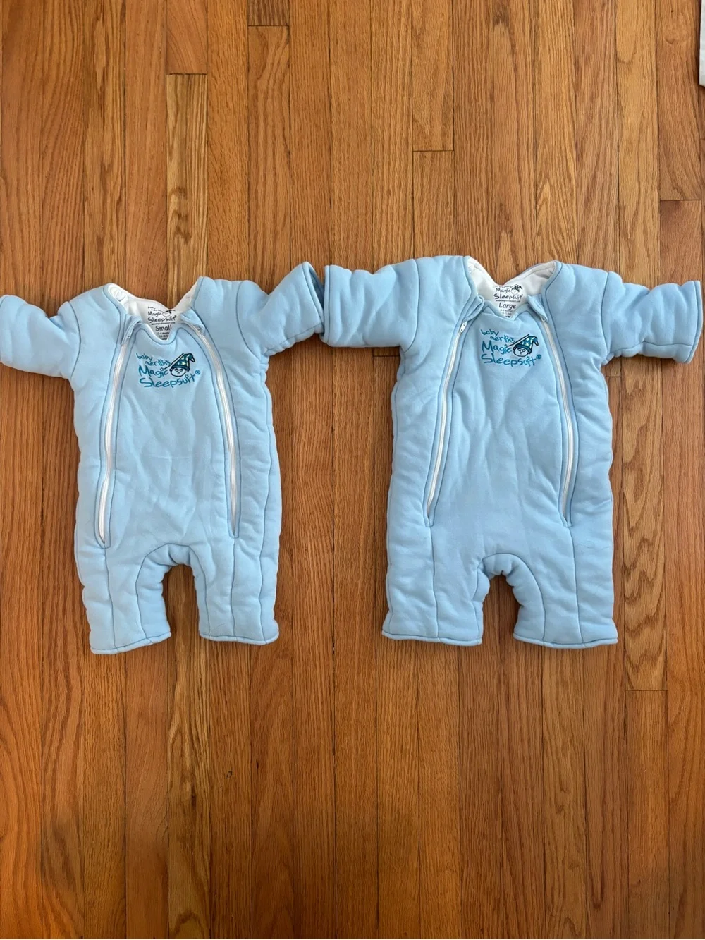 Merlin’s Magic Light Blue Magic Sleepsuit Baby Sleep Sack - Size Small
